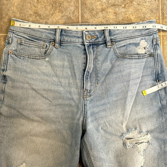 American Eagle Stretch distressed jeans cropped size 6 X-Short - Picture 6 of 11